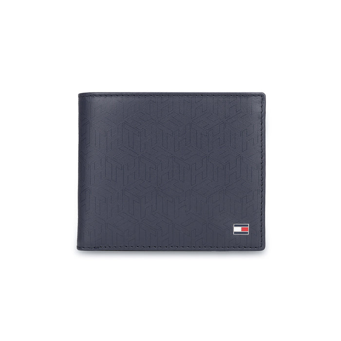 Tommy Hilfiger Stefano Mens Leather Global Coin Wallet Navy