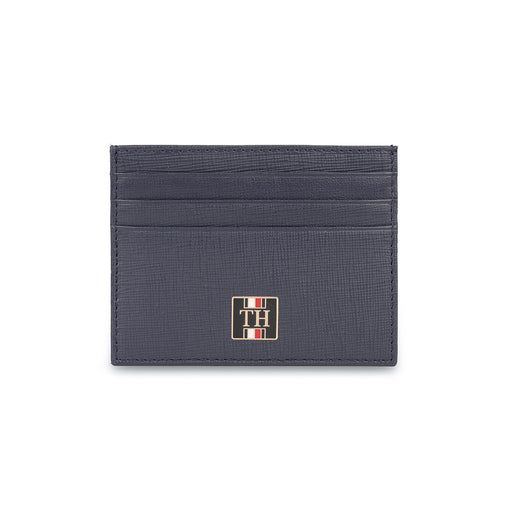 Tommy Hilfiger Willhelm Mens Leather Card Holder Navy