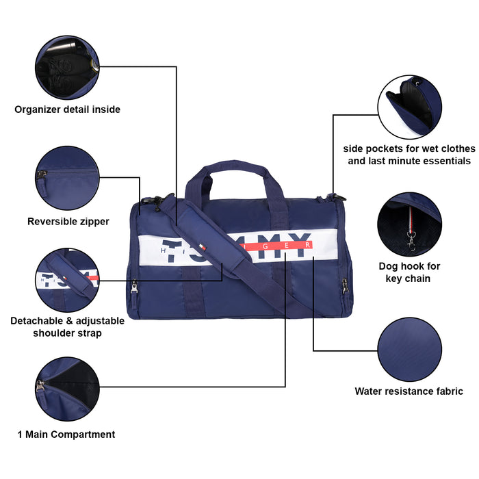 Tommy Hilfiger Callan Unisex Polyester Gym Bag navy