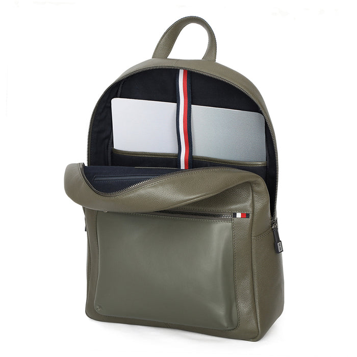 Tommy hilfiger store men's leather backpack