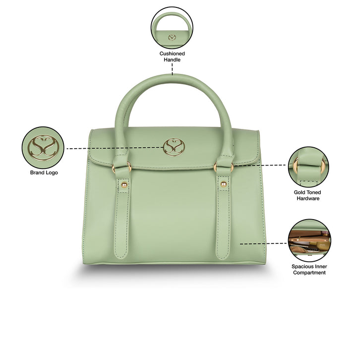 Sugarush Roxane Womens Satchel green