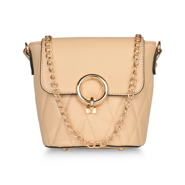 Sugarush Dulce Womens Satchel Beige