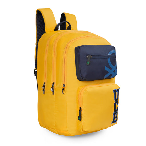 United Colors of Benetton Arcade Back to School Backpack Yellow