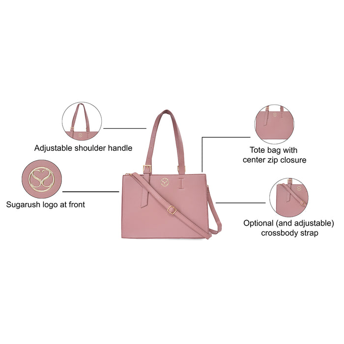 Sugarush Martha Women's Tote Dusky Pink