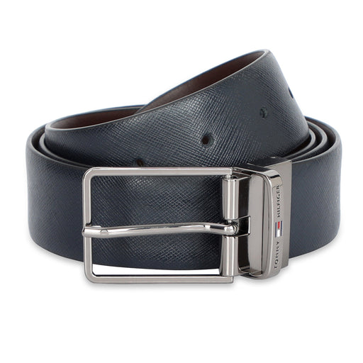 Tommy Hilfiger Walston Mens Leather Reversible Belt navy